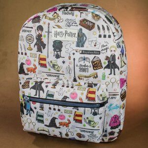 Harry Potter Hogwarts Print Kawaii Anime Style Mini Backpack